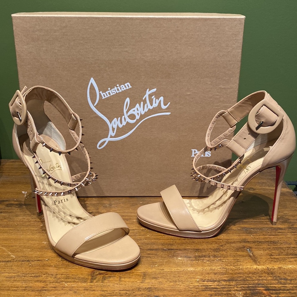 Christian Louboutin Nude Stud Heels